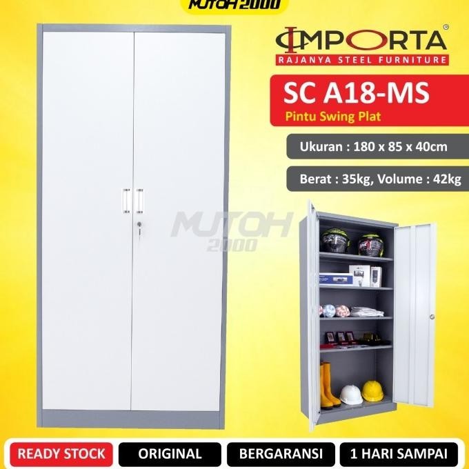 

New Importa A18-Ms Lemari Arsip Besi Pintu Swing Plat Pengiriman Cepat