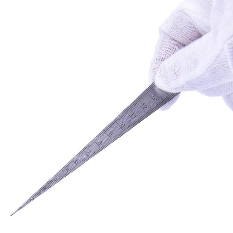 

UNIK Taper Gauge Feeler 1-15mm / Stainless Steel Gap Hole Double Side Measuring Tool