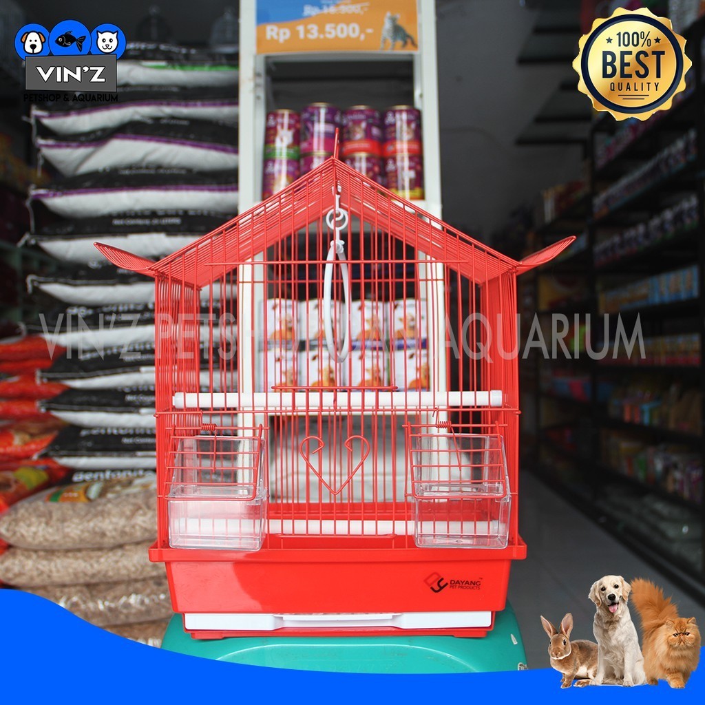 PROMO KANDANG Kandang Burung Lovebird Canary Pleci Kotak Rumah Dayang Original Besi Tebal