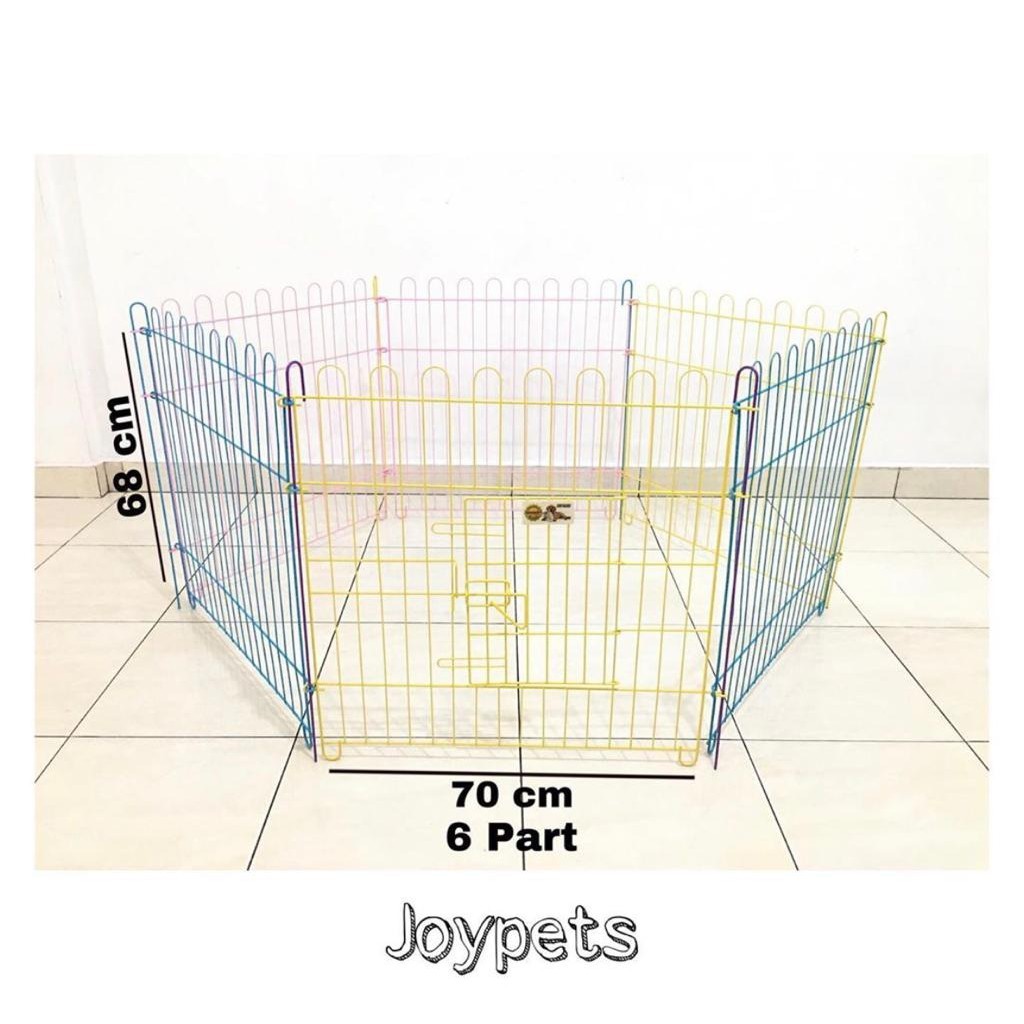 PROMO KANDANG Kandang Pagar Anjing Kucing Kelinci Merk Octagon A444 Warna Warni Besi Tebal Tidak