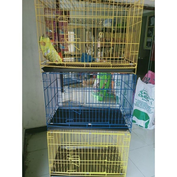 PROMO KANDANG Kandang Besi Jumbo Lipat /Kandang Besi Tebal untuk Kucing, Anjing, Kelinci, Musang (75
