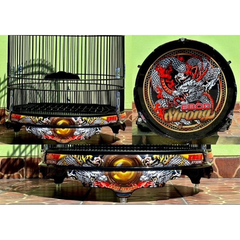 PROMO KANDANG KANDANG SANGKAR MURAI EBOD JAYA PVC DECAL STRONG NAGA