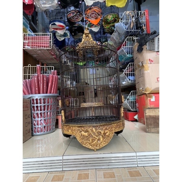 PROMO KANDANG SANGKAR KANDANG MURAi UKIR FIBER TEBAL NO 1 2 3