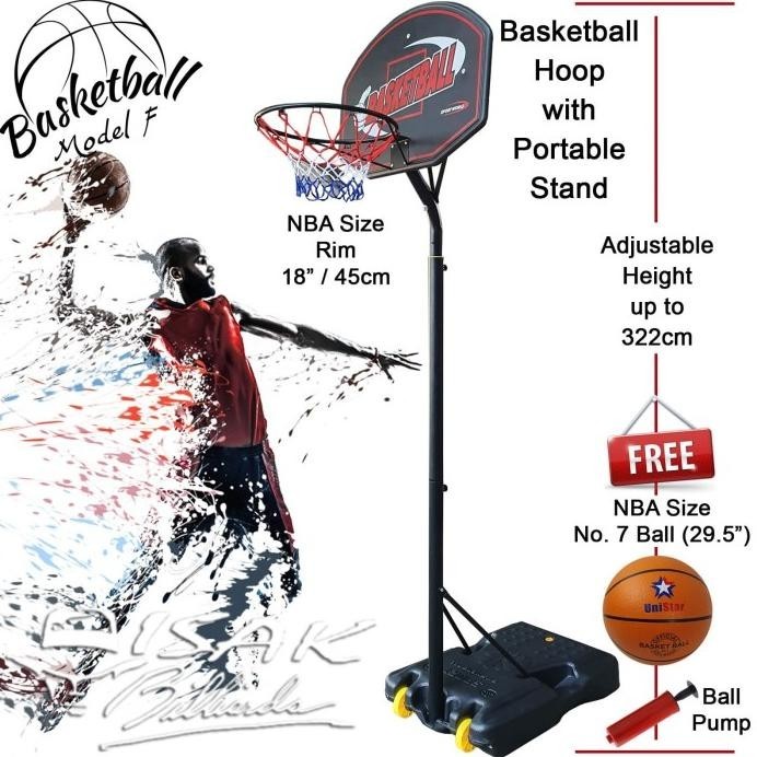 Terlaris Portable Basketball Hoop F - Rim Bola Basket Ring Outdoor Indoor Nba