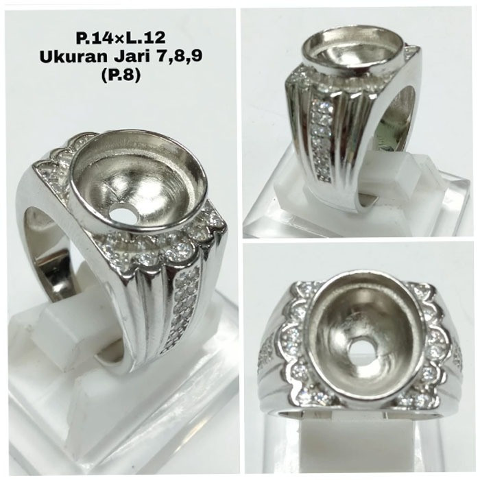 Cincin - Cincin / Ring Fashion Cincin Perak Cincin Pria Cangkang Emban Perak