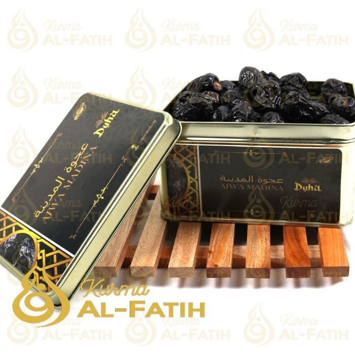 

Kurma Ajwa Kaleng 1 Kg Ajwa Aliyah Madinah Kurma Nabi Kemasan Exclusiv