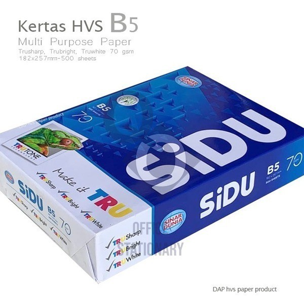 

DISKON Kertas HVS B5 70 Gram 70 gr Sidu Sinar Dunia