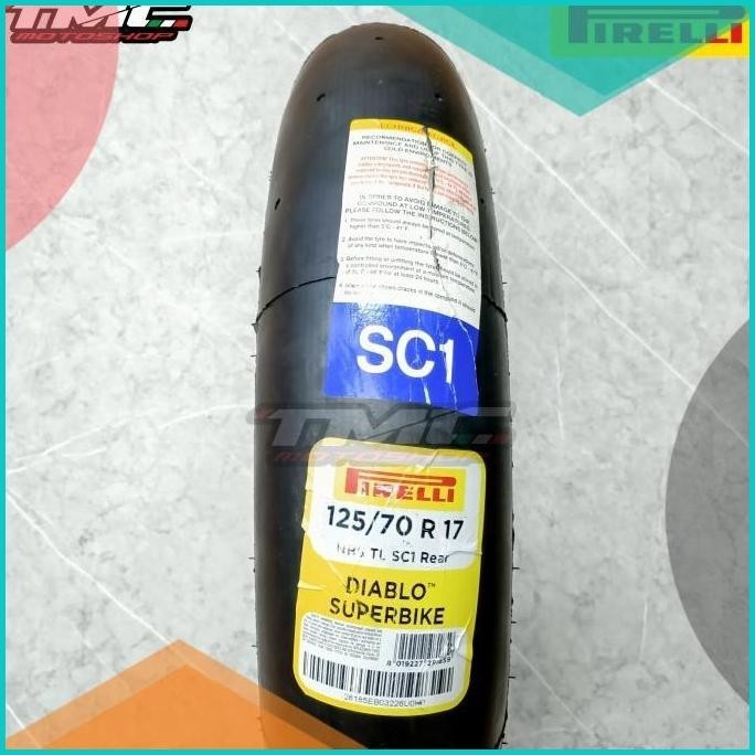 Ban Pirelli Diablo Superbike 120/70-17 125/70-17 ban Slick ban balap 1