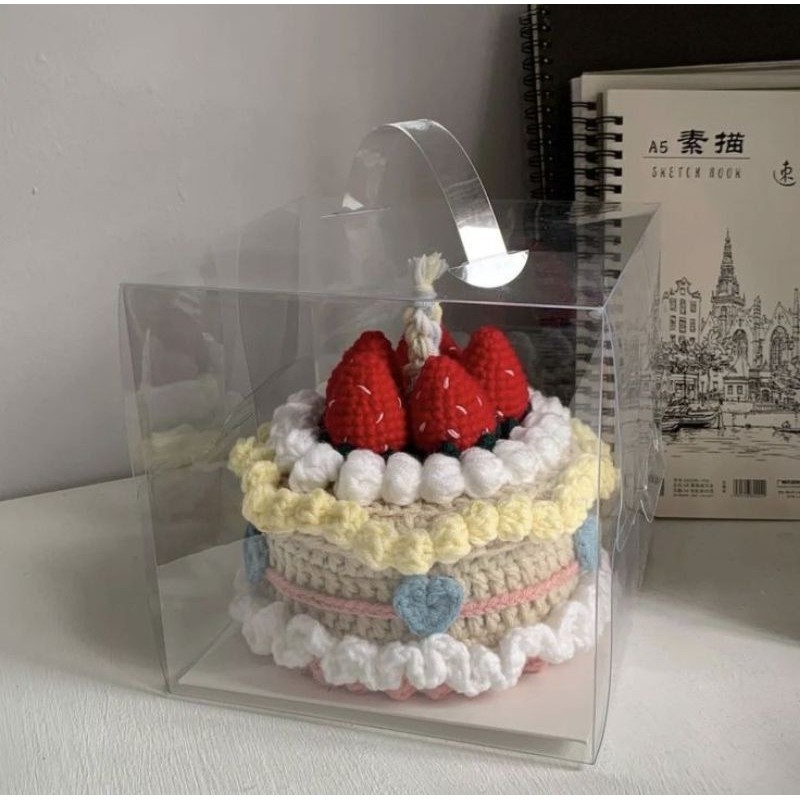 Birthday Cake Crochet by Bloomyou.mgl / Present Kado Ulang Tahun Rajut Birthday Present Mini Cake Cr
