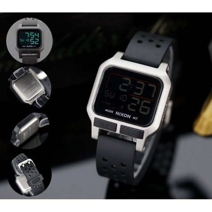 Jam Tangan Digital Pria Nixon Ariel Noah Strap Rubber Sport Super