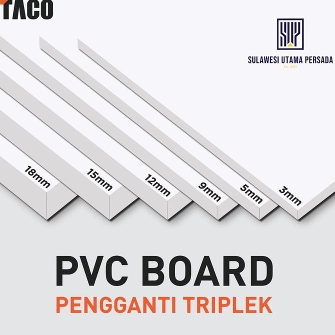hanya disini] pvc board taco 18MM, 15MM, 12MM, 9MM, 5MM, 3MM