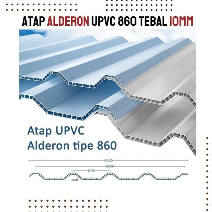 ~~~~~] Atap Alderon Upvc 860 10mm