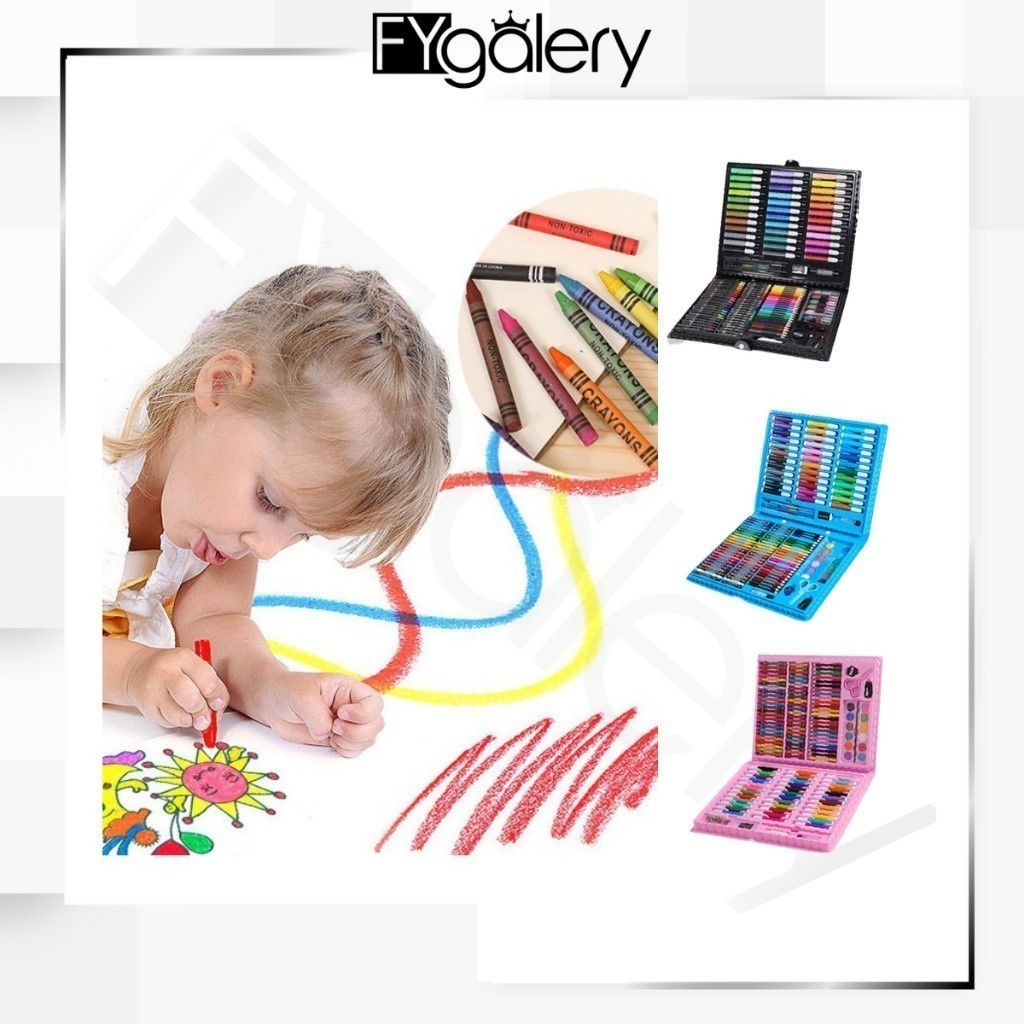 

FYGALERY Crayon Set Isi 86 Pensil Warna Cat Air Alat Lukis Karakter Stationary Color Pencil Murah Y1037