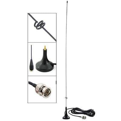 NAGOYA UT-108 ANTENA MOBIL MAGNET BNC M HT ICOM ALINCO DUALBAND UT108