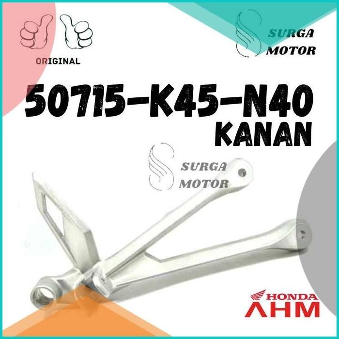 Holder Pillion Foot Step Footstep Kanan New CBR 150R K45G Belakang Ori