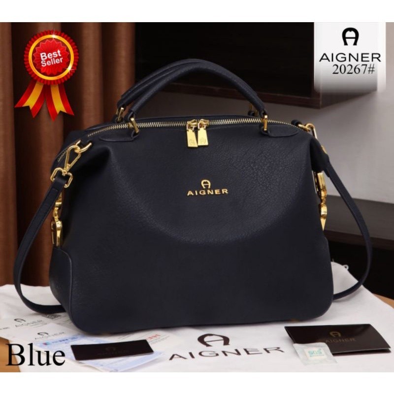 NEW 20267 AIGNER ROMA Handtasche Gleeneagle Modeling Handbags Soft Clemence Leather