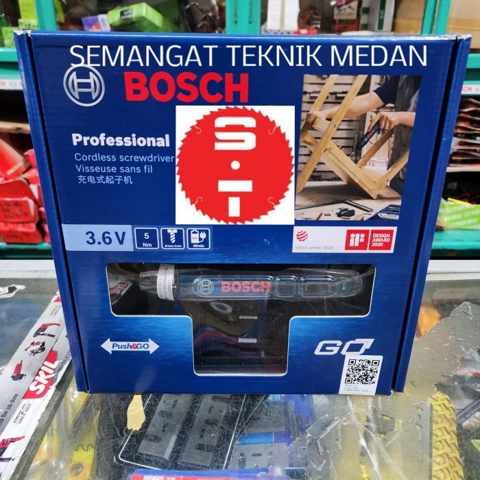 OBENG BATERAI MINI CORDLESS SCREWDRIVER 3,6V BOSCH GEN 2 GO GEN2 USB