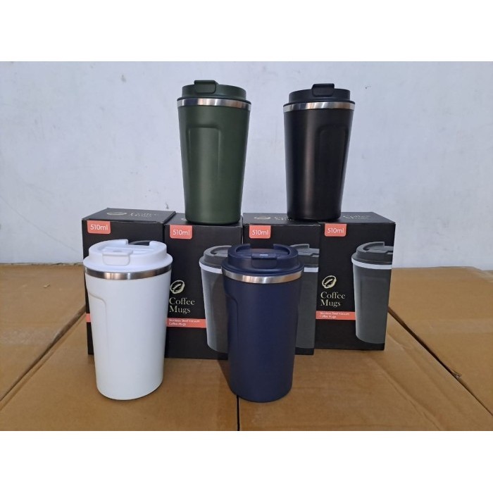 Termurah Coffee Tumbler Travel Portable Polos Bebas Ongkir