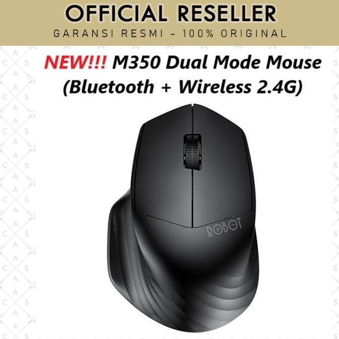 Best! Robot M350 Mouse Bluetooth Wireless 2.4G Multi Mode Silent Mouse ..