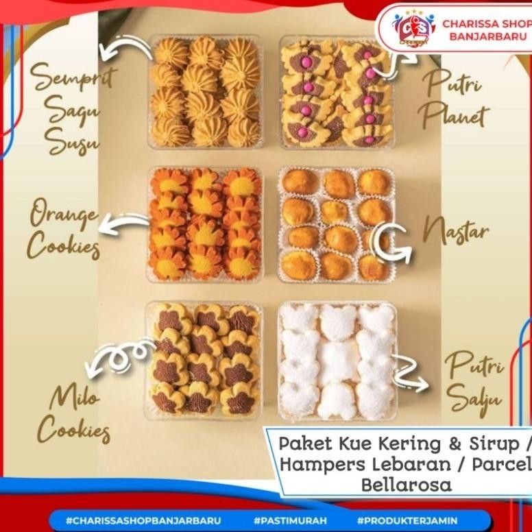 

Bisa Cod Paket Kue Kering & Sirup Bellarosa Lebaran / Parcel Lebaran Bellarosa /Hampers Kue Kering Coklat Ramadhan / Paket Hari Raya Lebaran Hampers Bellarosa Cod