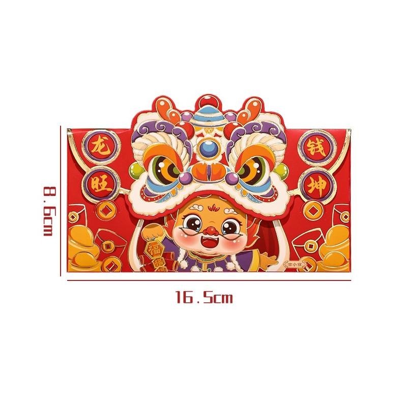 

Diskon Besar (4Pcs) Angpao Panjang Tahun Naga / Angpau 2024 / Angpao 2024 Edisi Naga / Angpau Imlek / Angpau Barongsai Promo