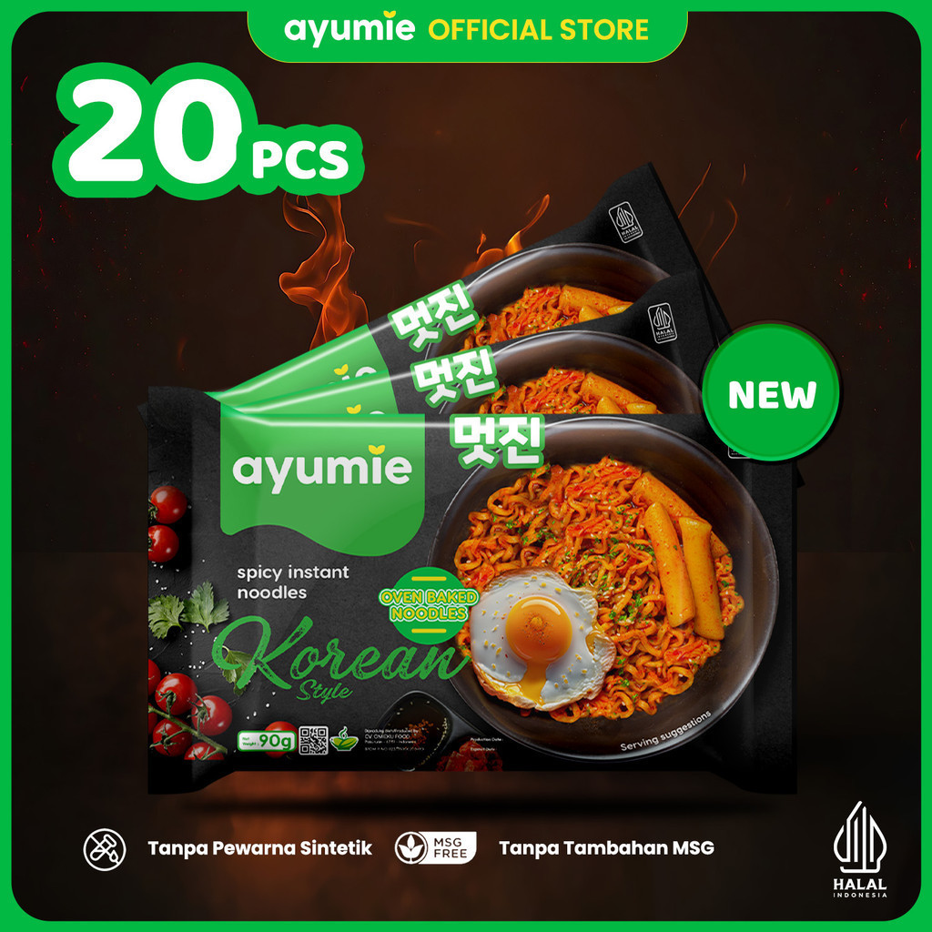 

Ayumie Mie Sehat Korean Spicy - Isi 20 Pack (Aman Dengan Kemasan Kardus)