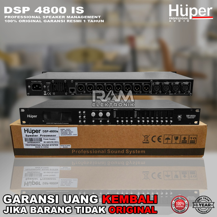 SPEAKER MANAGEMENT DLMS HUPER DSP 4800 A / 4800A ORIGINAL 4 IN 8 OUT