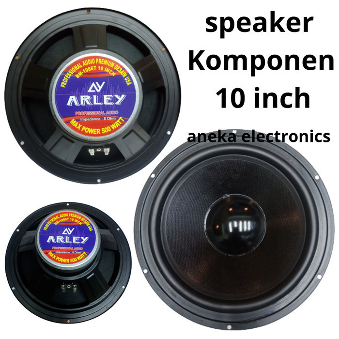 KOMPONEN SPEAKER WOOFER ARLEY 10 INCH 500 WATT