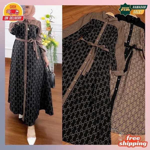 Fashion Wanita Ganis Murah Import Premium Gamis Terbaru 2024 Premium Dress Waita Jubah Wanita Dewasa