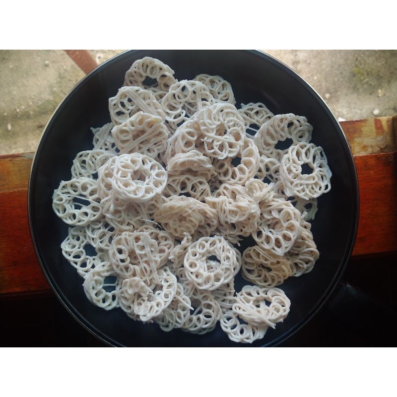 

peket hemat 250 gram opak/kerupuk seblak/kerupuk palembang/kerupuk mawar putih