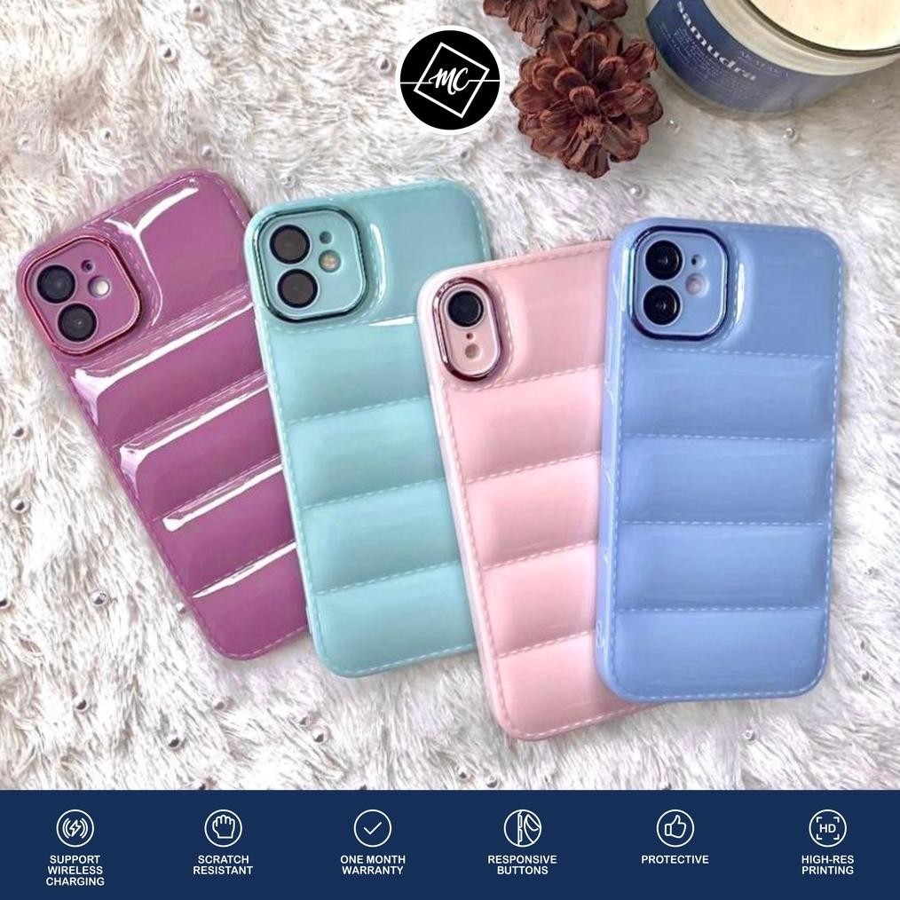 (Gtmt-101) Puff Glossy Case For Iphone 7 8 Plus X Xs Xr Max 11 12 Sor