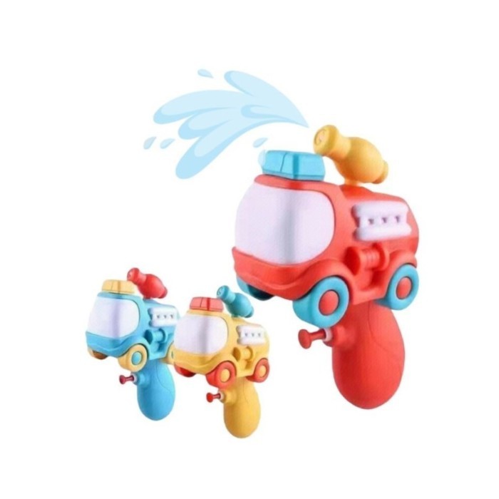 MURAH BETULAN Mainan Anak MINI CARTOON FIRE TRUCK WATER GUN Tembakan Air Gun Toy