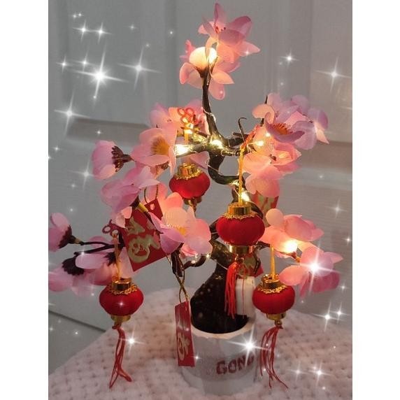 "Hemat Besar" Hiasan Meja Pohon Angpao Pohon Imlek Mini ||