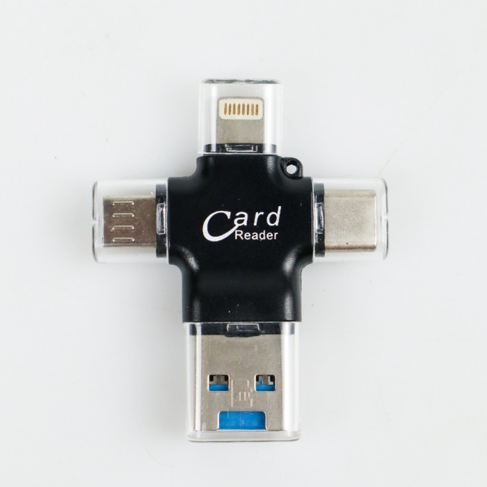 Y-Disk Otg D Reader 4 In 1 Lightning+Micro Usb+Usb Type C
