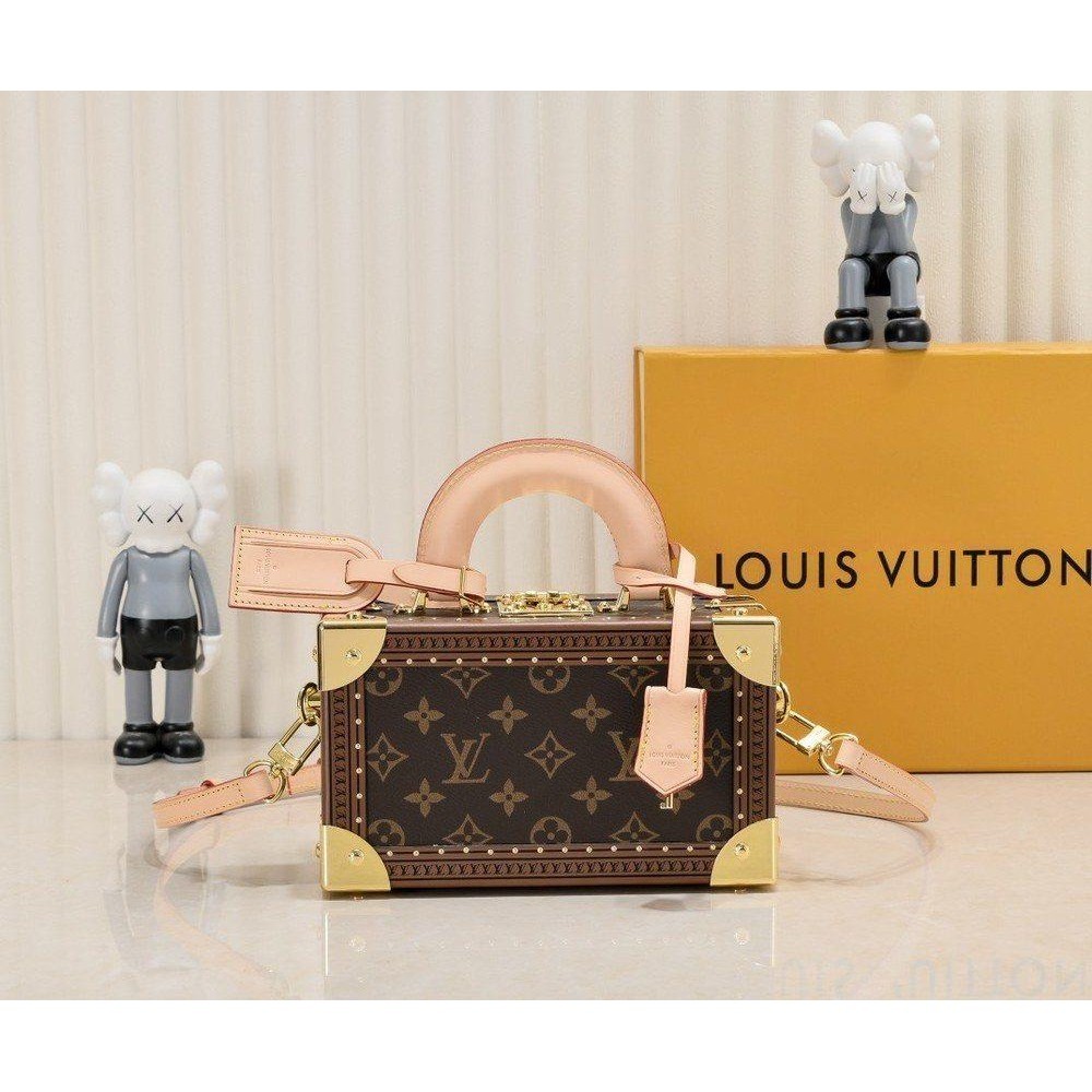 M45675 M45673 LV case camera handbag compact cosmetic trunk petite vanity case makeup organizer