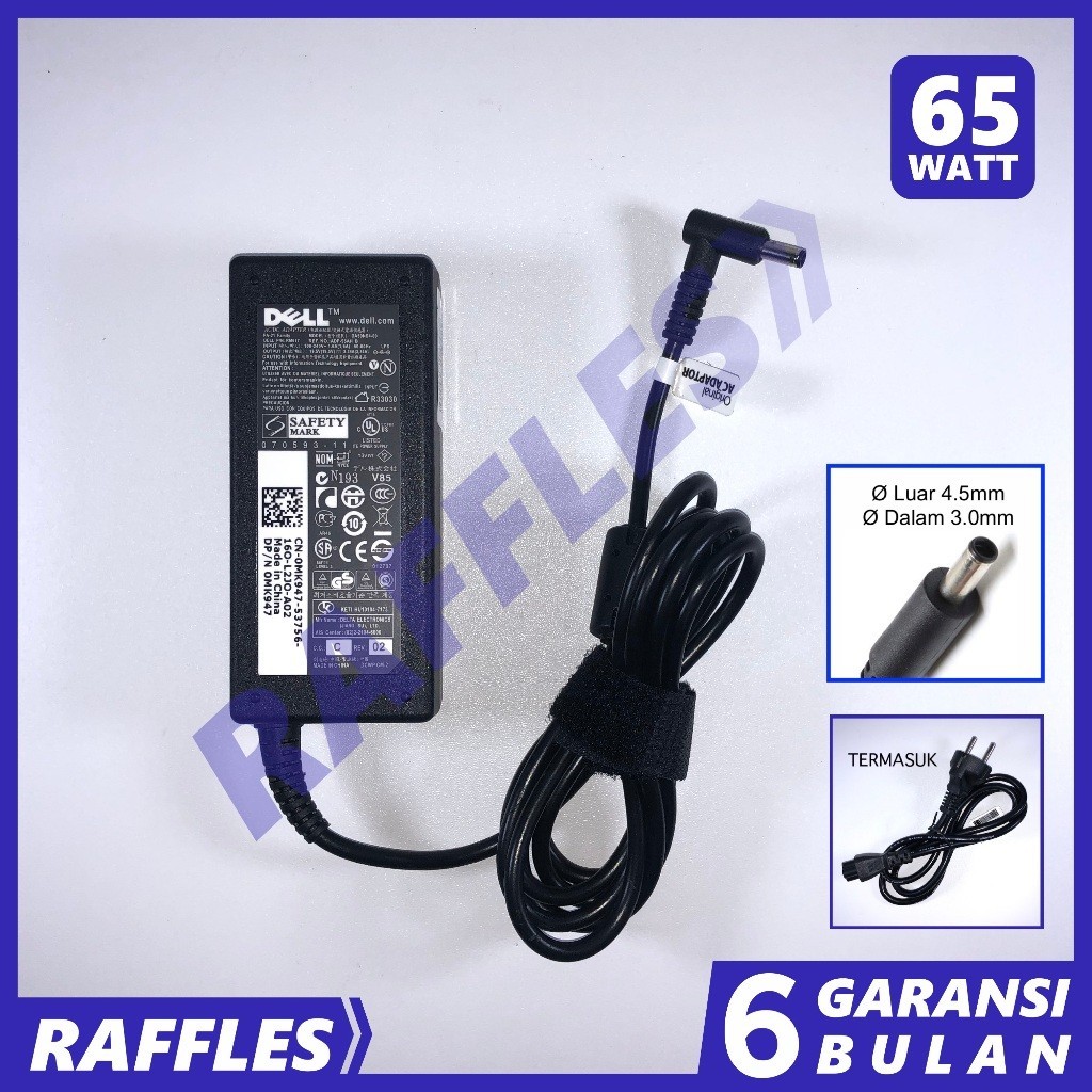 Adaptor Charger DELL XPS 13 9360 9350 9343 9333