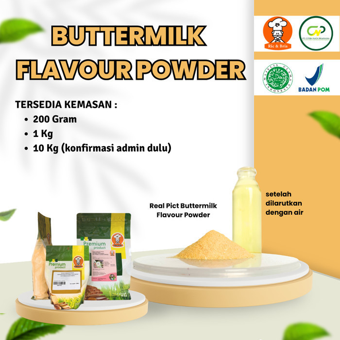 

Buttermilk Powder / Bubuk Butter Milk / Perisa Flavour Perasa Flavor