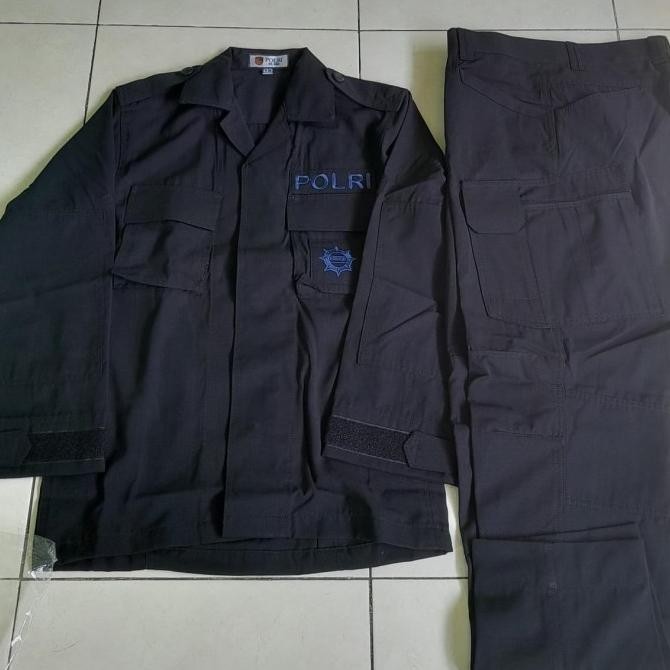 Seragam PDL Hitam jatah polri tactical brimob