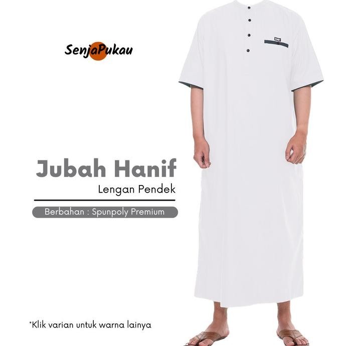 Jubah Pria Lengan Pendek / Jubah Hanif / Jubah Gamis Pria