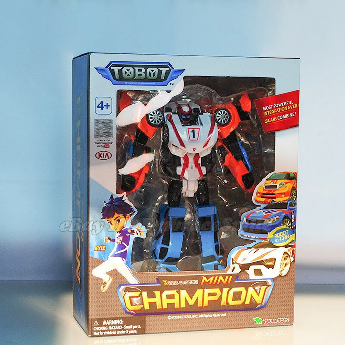 Mainan Tobot Mini Champion Robocar 3 in 1 Transfomer Robot