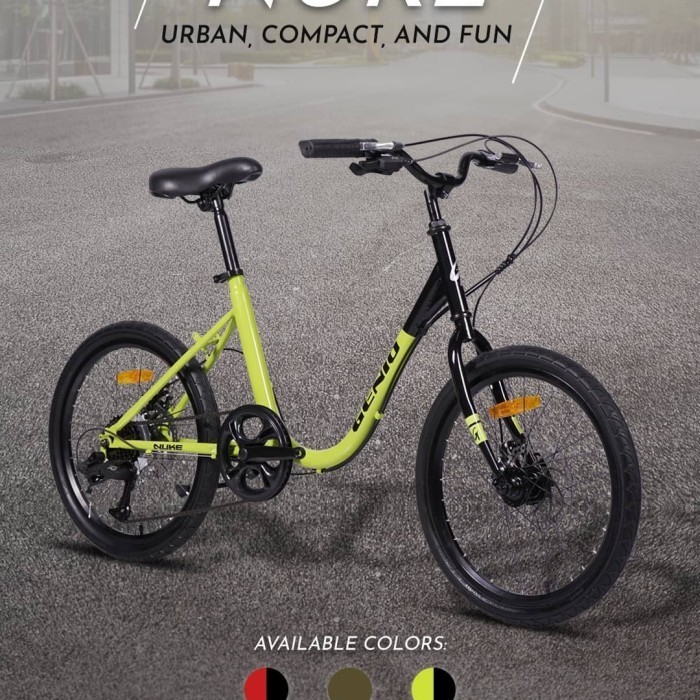 SEPEDA MINION MINIVELO GENIO NUKE NEW 7 SPEED REM CAKRAM