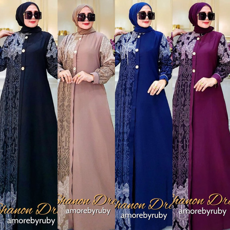YXI SHANON DRESS AMORE BY RUBY GAMIS LIONEL RICHIE MOTIF BATIK BAHAN LIONEL RICHIE MEWAH BUSUI