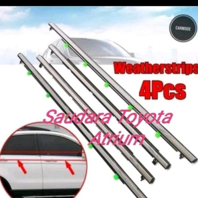 Pelipit List Karet Kaca Luar Honda Crv Gen 4 2013 2014 2015 2016 4 Pcs