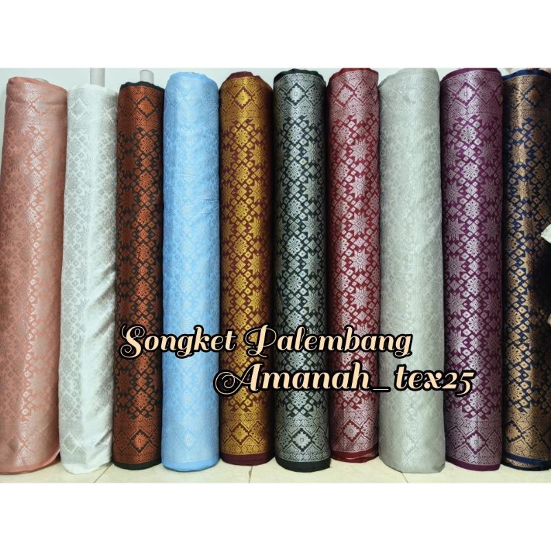 Kain Songket / Songket Palembang / Songket Meteran / Bahan Kebaya