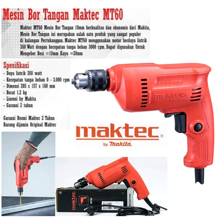 Promo Mesin Bor Listrik MAKTEC 13mm Electric Drill