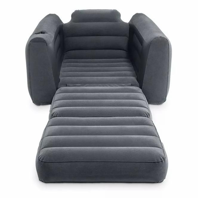 Intex Pull Out Size Twin Sofa Bed Hitam. Sofa Kasur Angin Lipat 68565