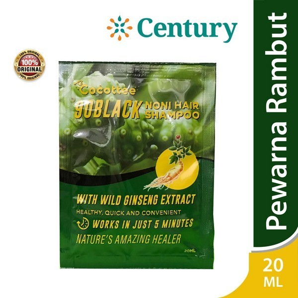 Cocottee 90 Black Hair Shampoo 20ML / Noni Pewarna Rambut Hitam / Shampoo Pewarna Rambut Hitam