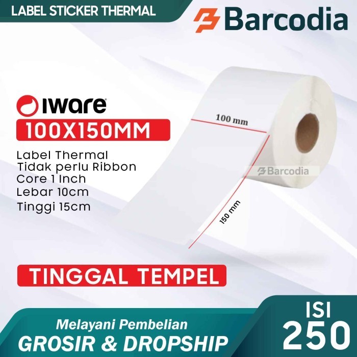 

Terlaris Kertas Label Barcode Thermal 100 X 150 Mm Promo Terbaru