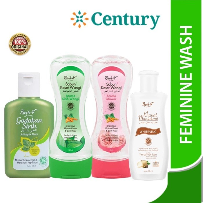 Resik-V Manjakani Whitening / Godokan Sirih / Keset Sirih Wangi / Keset Wangi Aroma Mawar