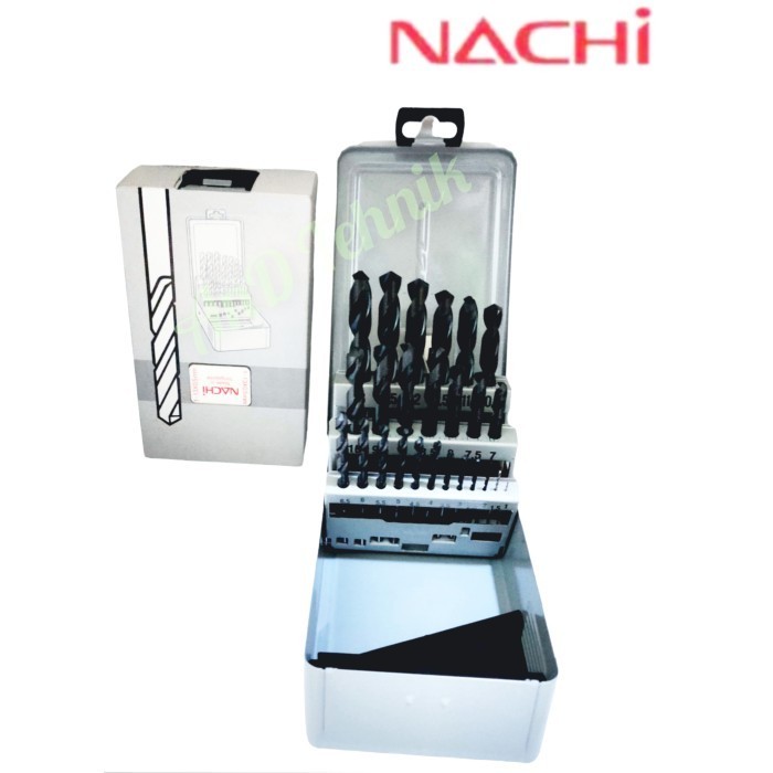 Terlaris Nachi Mata Bor Set Besi 1-13Mm 25Pcs Original Promo Terbaru
